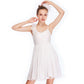 White Ruffle Lyrical Dance Dress