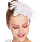 Feather Flower Hair Clip