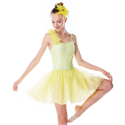 Sequins Ruffle Dance Dress