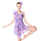 Purple Floral Lyrical Dance Dress