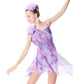 Purple Floral Lyrical Dance Dress