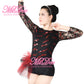 Red Lace Sequin Jazz Dance Wear