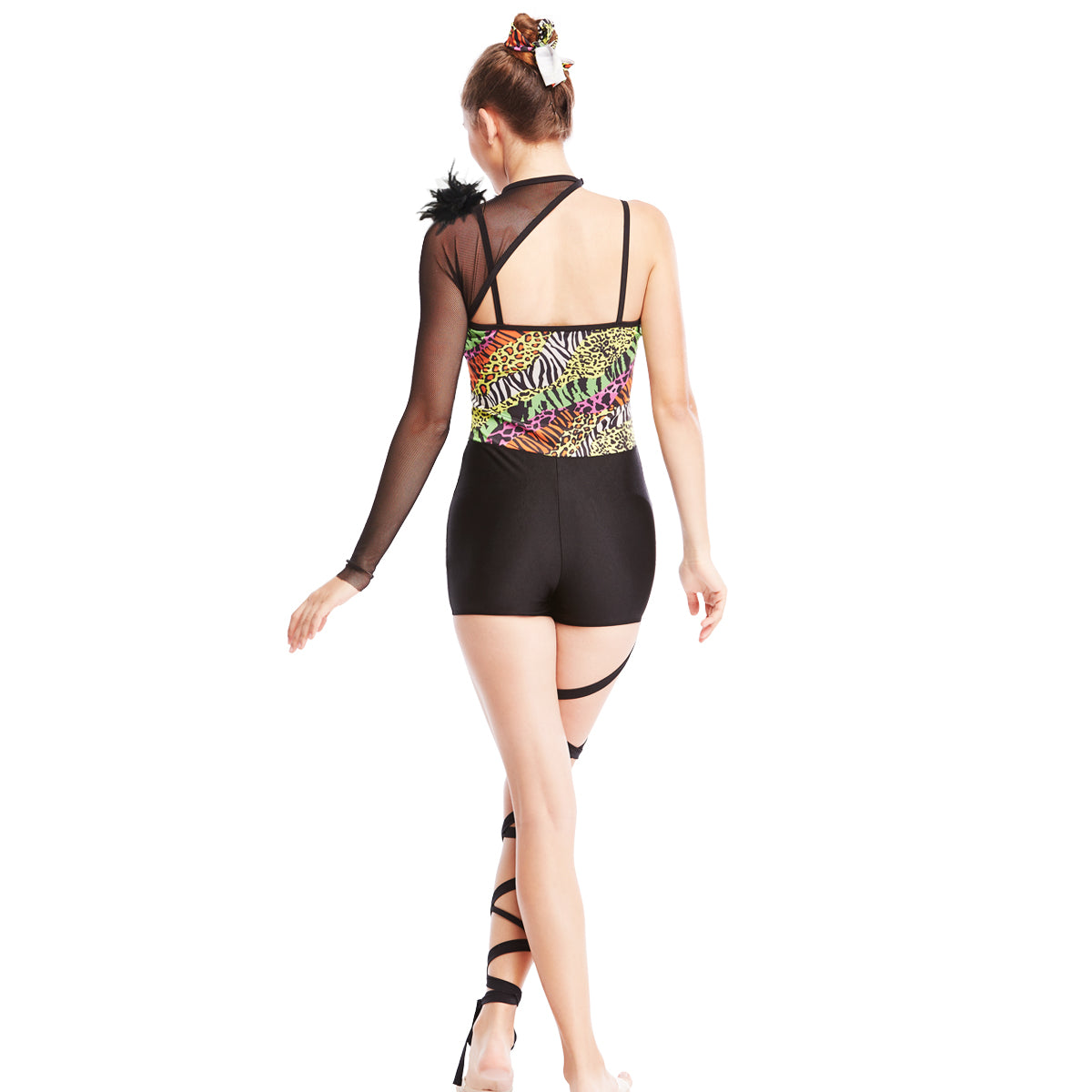 Irregular Acrobat Costume Gymnastics Dance Jumpsuit