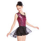 Sequin Leotards Short With Skirt 2 Pcs Outfit