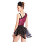 Sequin Leotards Short With Skirt 2 Pcs Outfit