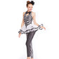 Clown Cosplay Black White Jumpsuit