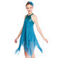 Sequin Turquoise Irregular Dance Dress