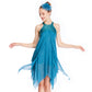 Sequin Turquoise Irregular Dance Dress