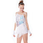 Asymmetric Sequined Tassels Dance Dress