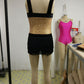 Gold Sequin Tassel Jazz 2 Pcs Outfits