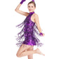 Shiny Sequins-Fringed Tap Costume