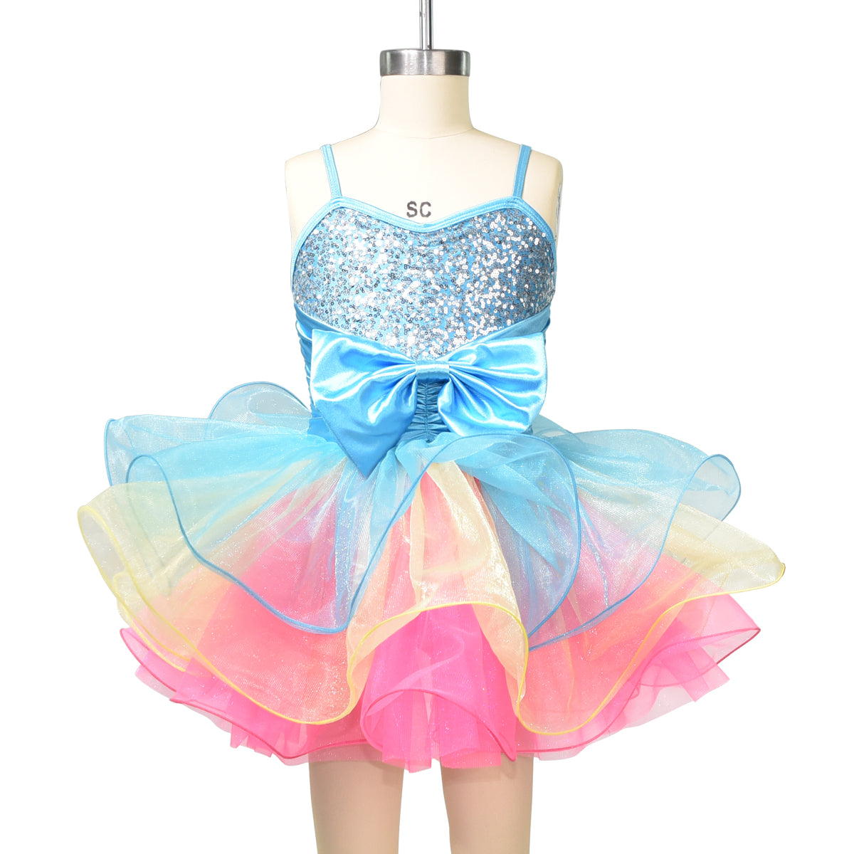 Rainbow Tutu Ballet Dress For Girls Kids