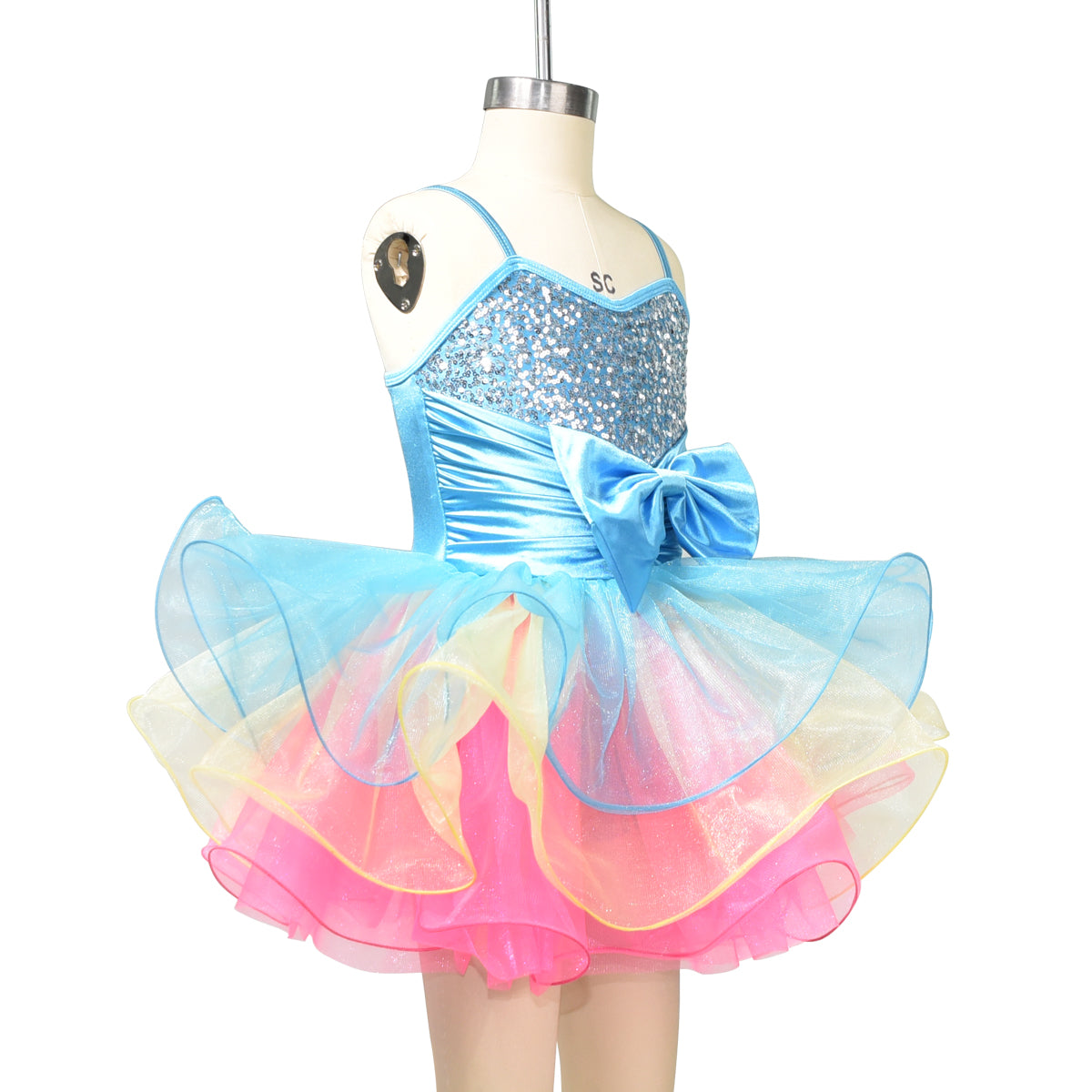Rainbow Tutu Ballet Dress For Girls Kids