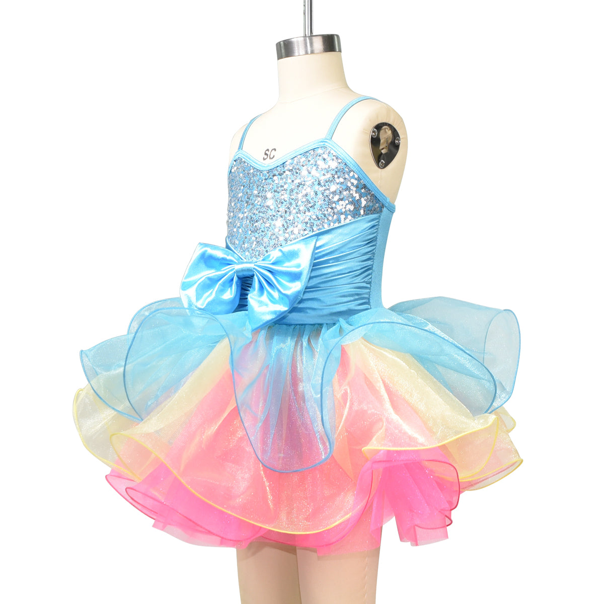 Rainbow Tutu Ballet Dress For Girls Kids
