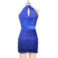 Sequin Tassesl Latin Dance Dress