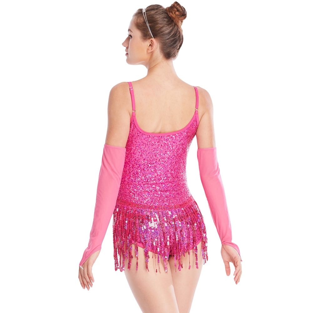 Sequins Tassel Tap Dance Dress