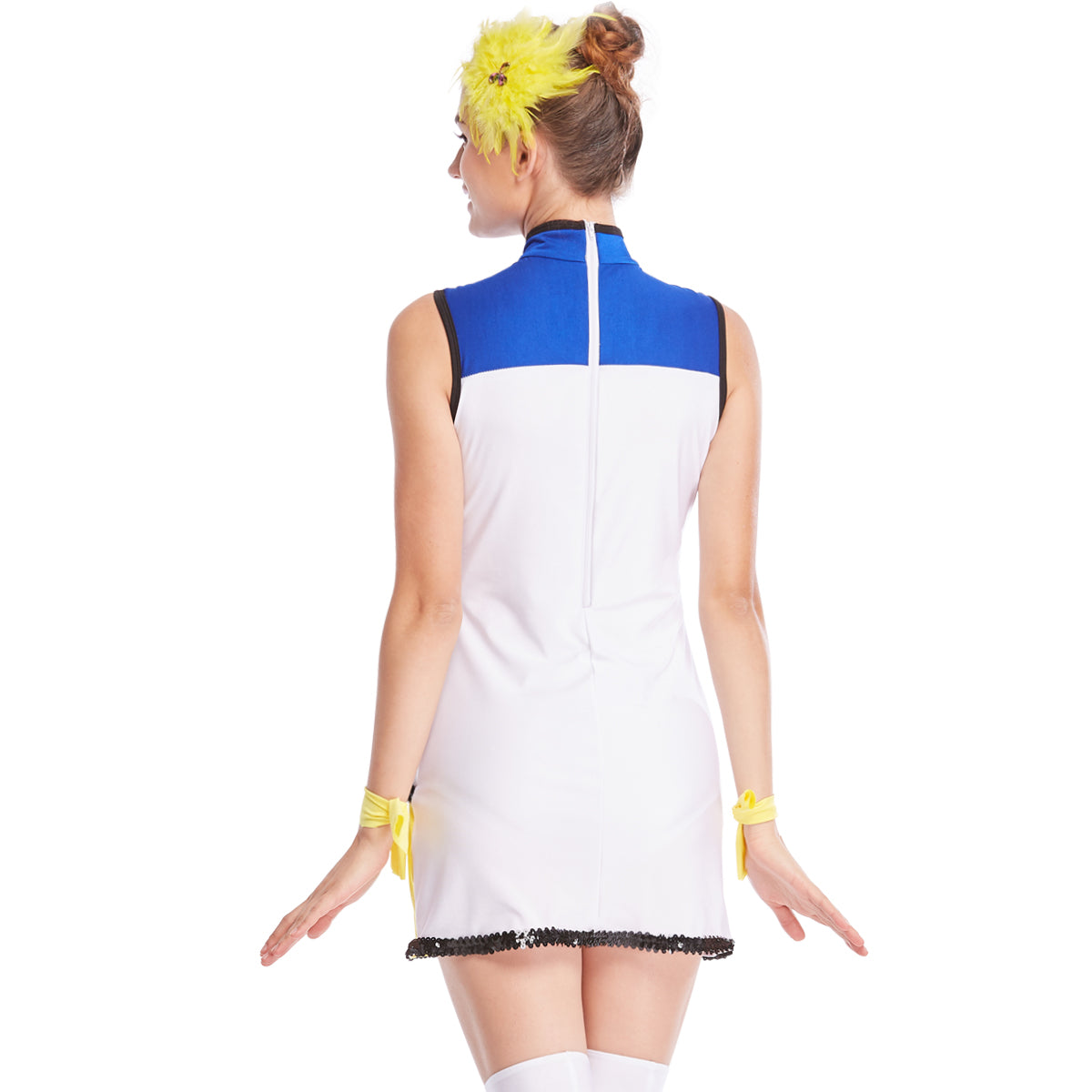 Color-block Twill Shift Dress