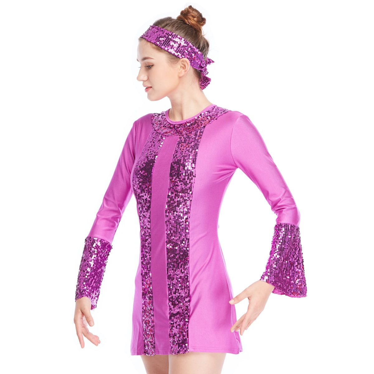 A-Line Sequins Jazz Costume Dress Perforance Competition Wear