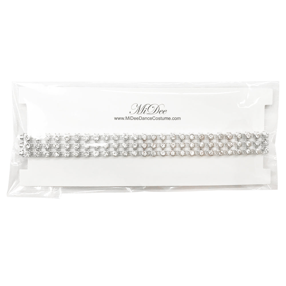 Rhinestone Choker Dance Accessory