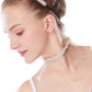Double Rows Rhinestone Spiral Choker