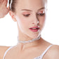 Double Rows Rhinestone Spiral Choker