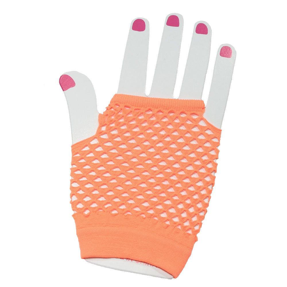 Fishnet Fingerless Gloves Short