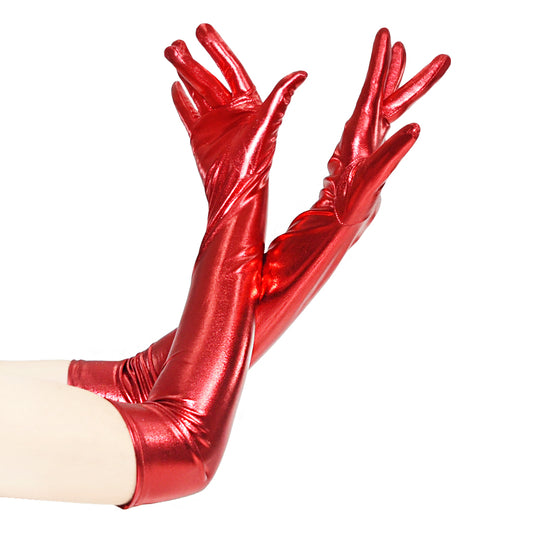 Foiled Full Fingers Gloves Length