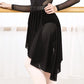 Hight Low Dance Mesh Skirt ( Elastic Waistband )