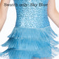 Sequin Tassesl Latin Dance Dress