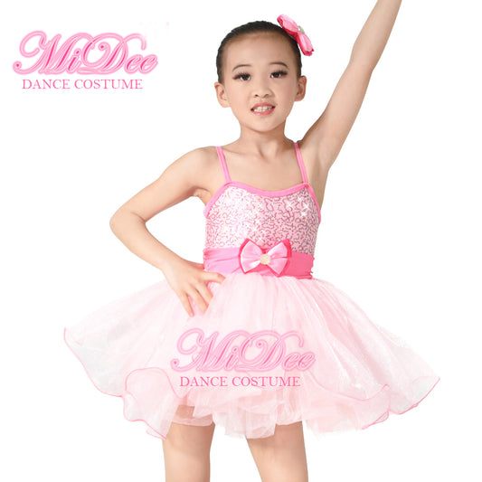 Pink Sequin Ballet Tutus Dress