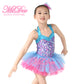 Pink Blue Contrast Color Tutu Dress