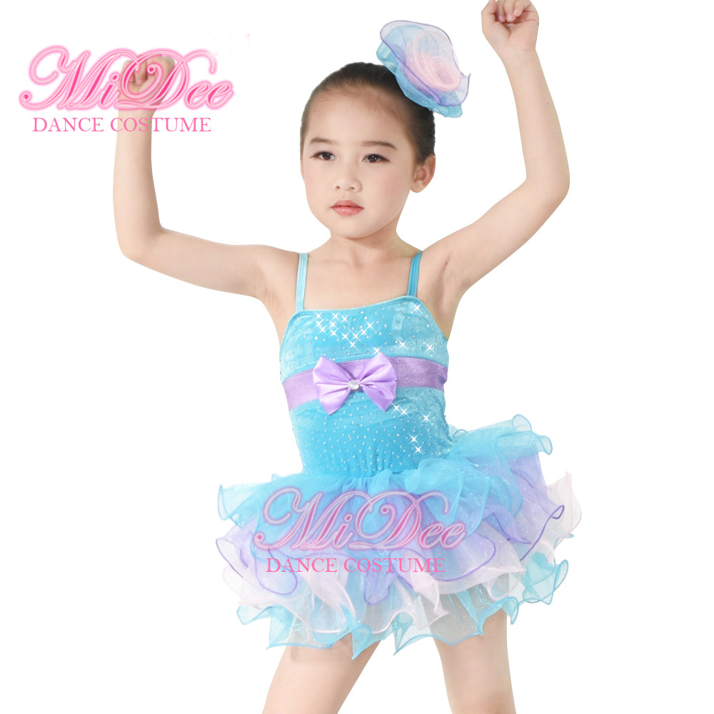 Rhinestone Velvet Tutu Ballet Dress