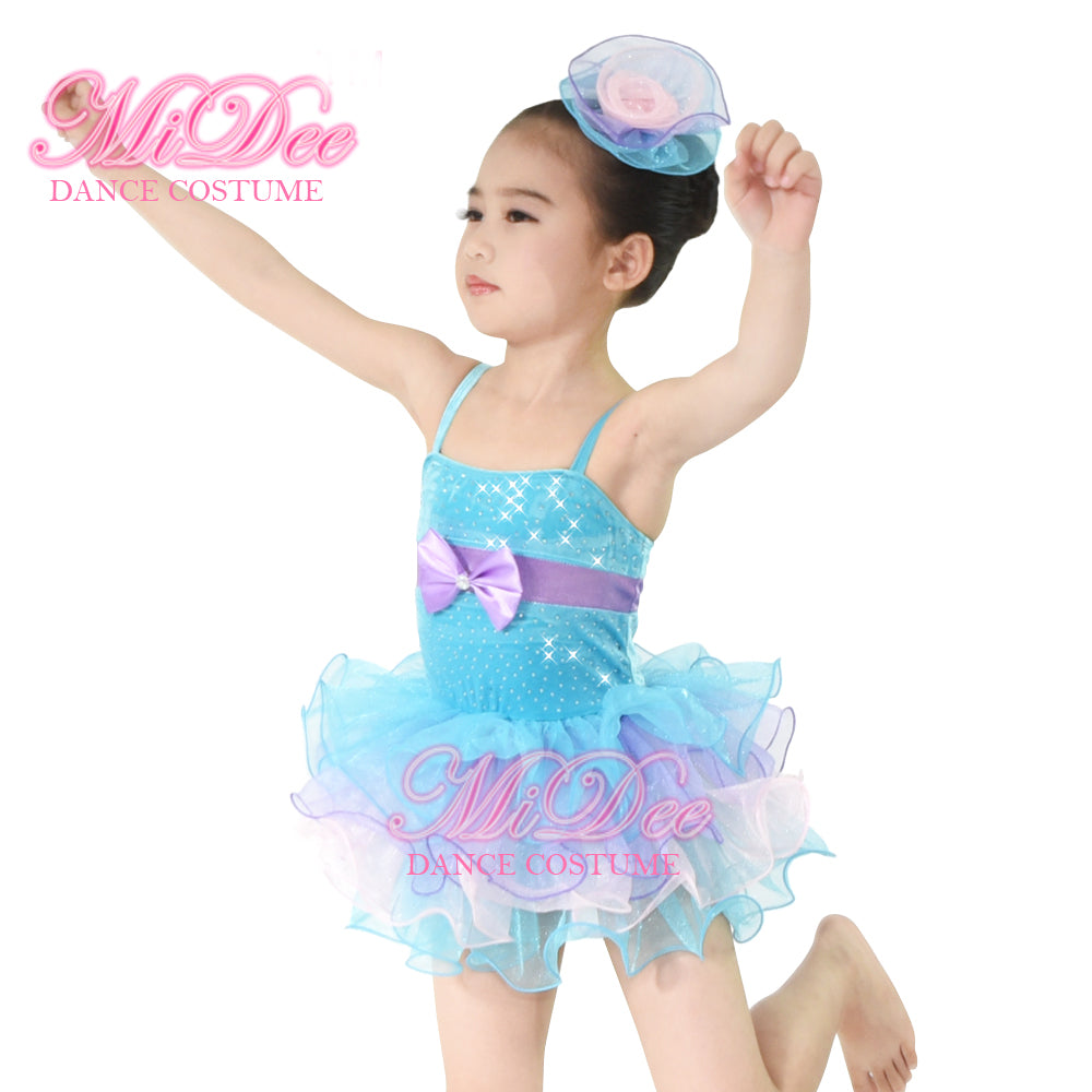 Rhinestone Velvet Tutu Ballet Dress