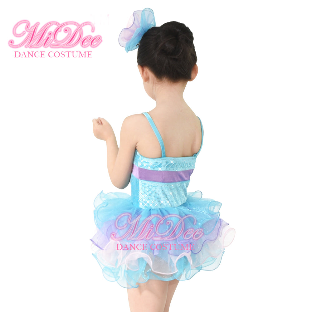 Rhinestone Velvet Tutu Ballet Dress