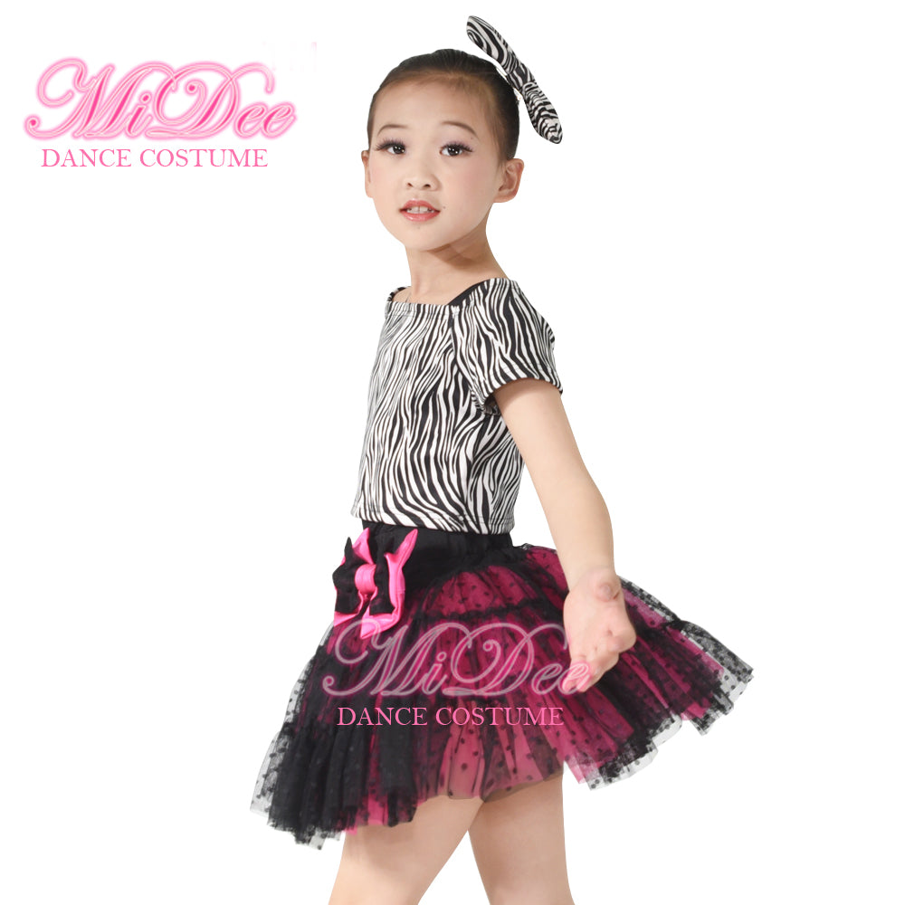 Zebra Contrast Color Dance 3 Piece Outfits