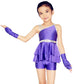 Silver Dot Jazz Dance Leotards Dress