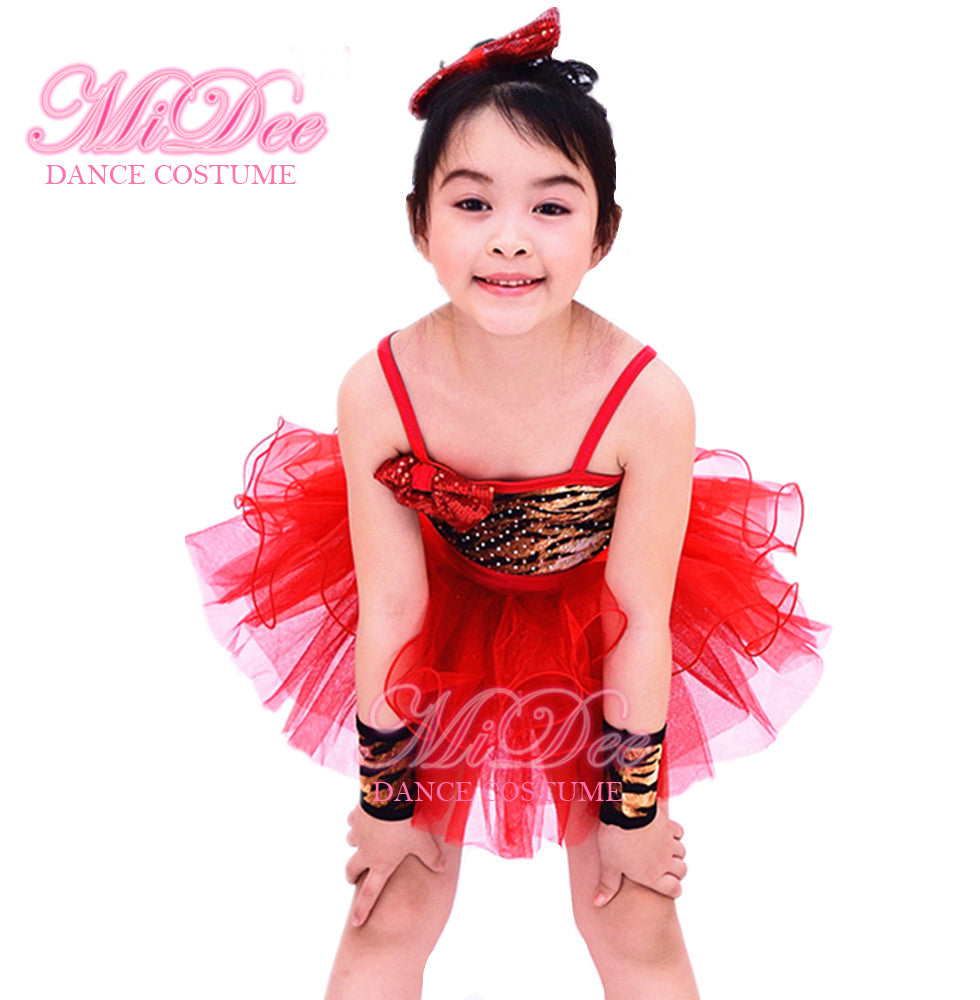 red and black tutu dress Vampire Bat and smooth red polyester lining for comfort Ballet Tutu Dance Dress Girl