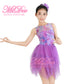 Floral Printed Lrregular Lyrical Mesh Dress