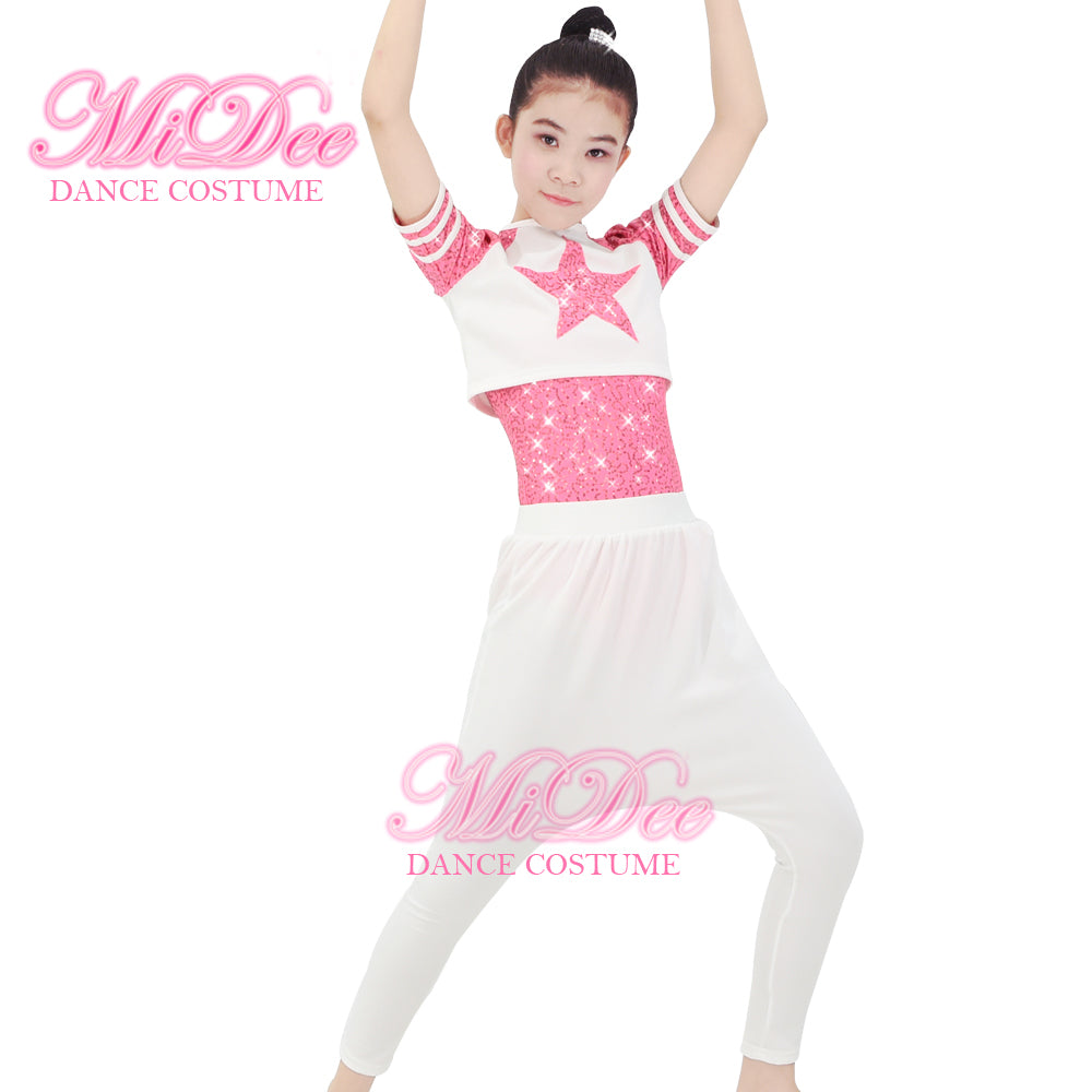 Pink Hip Hop Three Pieces Outfits