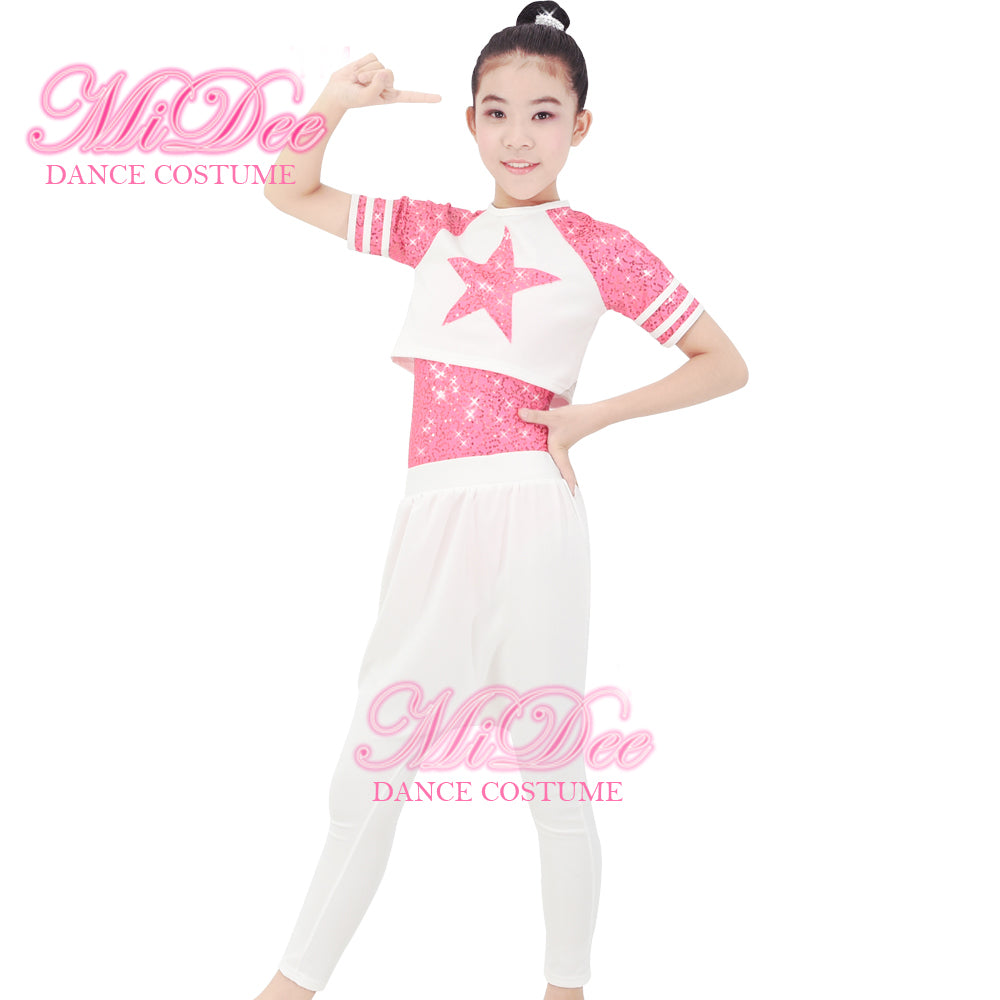 Pink Hip Hop Three Pieces Outfits
