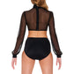 Backless Long Sleeves Leotards