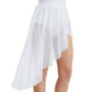 Hight Low Dance Mesh Skirt ( Elastic Waistband )